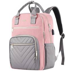 YIORMIOR Rucksack Damen, Laptop Rucksack für 17,3 zoll Laptop mit USB Ladeanschluss, Extra Groß Schulrucksack Mädchen Teenager, Wasserdichter Schultasche Geschenke für Frauen, Mädchen, Muttertag von YIORMIOR