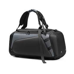 Sporttasche for Damen und Herren, Reiserucksack, Handgepäck-Rucksack, wasserdichte Sport-Reisetasche mit Schuhfach und Trocken- und Nasstrennung (Grey : Gray) von YIORYO