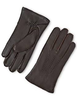 YISEVEN Herren Lederhandschuhe Gefüttert Touchscreen Warm Elegant Echtleder Handschuhe Leder Winterhandschuhe Lammfell Herrenhandschuhe Winter Männer Autohandschuhe Geschenke, Braun S/8.5" von YISEVEN