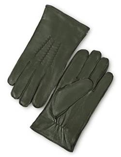 YISEVEN Herren Lederhandschuhe Gefüttert Touchscreen Warm Elegant Echtleder Handschuhe Leder Winterhandschuhe Lammfell Herrenhandschuhe Winter Männer Autohandschuhe Geschenke, Grün L/9.5" von YISEVEN