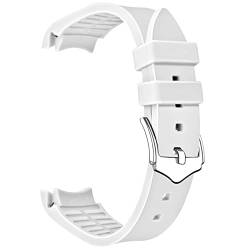 YISIWERA 20mm 22mm Silikon Kautschuk Uhrenarmband Premium Universal Gebogene Enden Ersatz Armband mit Poliertem Edelstahl Schnalle Für Männer Frauen von YISIWERA
