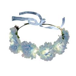 Leuchtender Haarreif für Damen, leuchtendes LED-Blumen-Stirnband, leuchtende Blumenkronen, LED-Blumenkronen, leuchtende Blumenkronen, LED-Blumenstirnbänder für Damen von YIZITU
