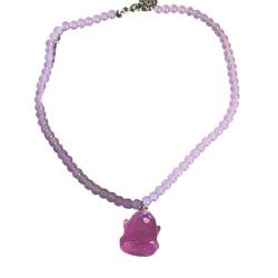 YIZITU Chokerm, Adjustable Halloween Charm Necklace Stylish Necklace Bead Necklace Resin Material Neck Jewelry Perfect Gift for Children für Damen Mädchen von YIZITU