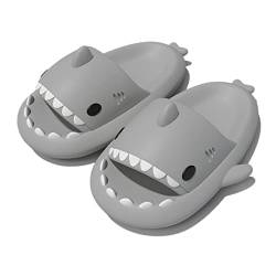 Cloud Shark Slides Kids, Hai Hausschuhe Schuhe Kind Sommer Haifisch Schlappen, Cartoon Teenager Rutschfeste Badeschuhe (Gery, Jugendliche, 35, Numerisch (von/bis), EU Schuhgrößensystem, 36, M) von YImoomus
