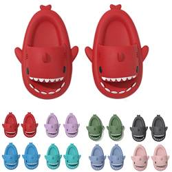 YImoomus Cloud Shark Slides Kids, Hai Hausschuhe Schuhe Kind Sommer Haifisch Schlappen, Cartoon Teenager Rutschfeste Badeschuhe (Red, Kleinkind, 29, Numerisch (von/bis), EU Schuhgrößensystem, 30, M) von YImoomus