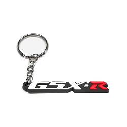 Schlüsselanhänger GSX-R Logo Key Fob in Gummi Motorrad Abziehbild für Suzuki GSXR 600 750 1000 1100 1400 (SPK002) von YJS