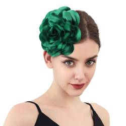 Frauen Haarspangen Hübsche Blumen Haarspangen Realistische Rose Haarschmuck Elegante Haar-Accessoires Attraktive Kopfschmuck für Hochzeiten, Partys, Maskeraden, Fotoshootings von YJZQ