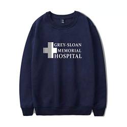 YLWX Herren Damen Hoodies Grey's Anatomy Kapuzenpullover Frühling Und Winter Sweatshirt Grey-Sloan Memorial Hospital,Blue-S von YLWX