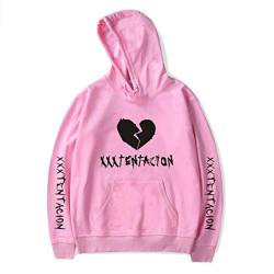YLWX Hoodies Unisex Xxxtentacion Gebrochenes Herz Kapuzenpullover Langarm Pullover Sweatshirt,Pink-XS von YLWX