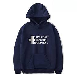 YLWX Mens Womens Hoodies Grey's Anatomy Frühling Und Winter Sweatshirt Grey-Sloan Memorial Hospital,Blue-L von YLWX