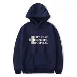 YLWX Mens Womens Hoodies Grey's Anatomy Frühling Und Winter Sweatshirt Grey-Sloan Memorial Hospital,Blue-M von YLWX