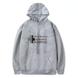 YLWX Mens Womens Hoodies Grey's Anatomy Frühling Und Winter Sweatshirt Grey-Sloan Memorial Hospital,Grey-XXL von YLWX