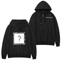 YLWX RIP Xxxtentacion Kapuzenpullover für Herren und Damen Hoodie Rundhals Fleece Pullover 3D Gedruckt Kapuzensweatshirt (Color : 4, Size : L) von YLWX