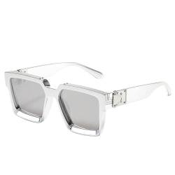 YMLHAQ sonnenbrille Sonnenbrille Für Männer Vintage Square Retro Sonnenbrille Frauen Trends Punk-g04-wie Das Bild von YMLHAQ