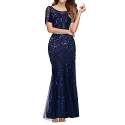 YNIEIAA 20er Jahre Kleid Grün Henley Ausschnitt Kurzarm Abendkleid Figurbetontes Abendkleid Festliche Kleider Für Frauen Bankett von YNIEIAA