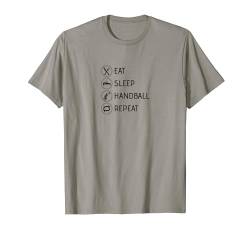 Eat Sleep Handball Repeat Handballer Geschenk Mädchen Jungen T-Shirt von YO! Diese Klamotten