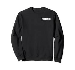 Feuerwehr Herren Damen Kinder Feuerwehrmann-Kostüm Sweatshirt von YO! Diese Klamotten