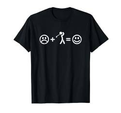 Golf macht glücklich Lustiges Golfer Golfspieler T-Shirt von YO! Diese Klamotten