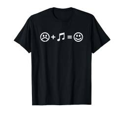 Musik macht glücklich Musiker Musikliebhaber Lustig T-Shirt von YO! Diese Klamotten