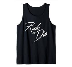 Ride or Die Biker Motor-Rad E-bike Spruch Statement Tank Top von YO! Diese Klamotten