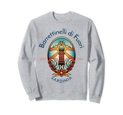 Barrettinelli di Fuori Leuchtturm Sardinien Italien Sweatshirt von YO MINUS
