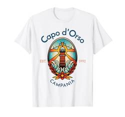 Capo d'Orso Campania Leuchtturm Italien T-Shirt von YO MINUS