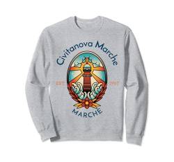Civitanova Marche Leuchtturm Marken Italien Sweatshirt von YO MINUS