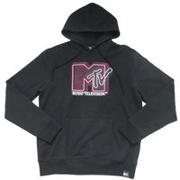 YO! RAPS MTV Kapuzensweatshirt MTV, Hoodie, "Pink", Schwarz, Herren (Stück, 1-tlg., Stück) mit Frontprint von YO! RAPS MTV