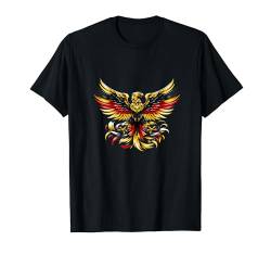 Deutsch Banner Fan Deutschland Flagge Adler T-Shirt von YO!