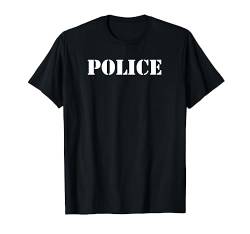 Police Outfit Herren Damen Kinder Polizei-Kostüm Karneval T-Shirt von YO!