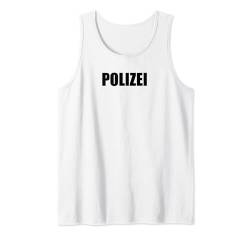 Polizei Design Herren Damen Kinder Polizei-Kostüm Karneval Tank Top von YO!