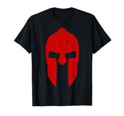 Spartan-Race Design Warrior Helm Gym Motivation Sparta T-Shirt von YO!
