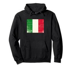 Vintage Italienisches Banner Fan Italien Flagge Retro Kunst Pullover Hoodie von YO!