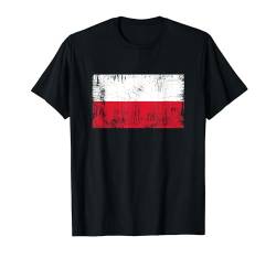 Vintage Polnisch Banner Fan Polen Flagge Retro T-Shirt von YO!