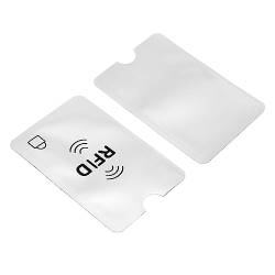 YOKIVE 20Stk RFID Kartenhalter Kartenetui Schlank | Kratzfest Groß für Business Karten Zugangskarten (Weiß 3.62") von YOKIVE