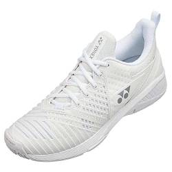 YONEX Damen Power Cushion Sonicage 3 Ac Tennisschuhe Allcourtschuh Weiß - Silber 39 von YONEX