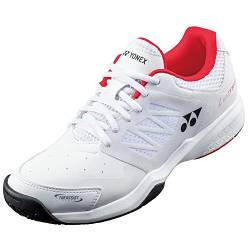 YONEX Unisex 22 Lumio 3 Ac Tennisschuhe Allcourtschuh Weiß - Rot 43 von YONEX