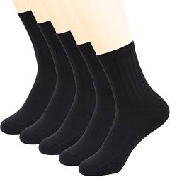 YOSENDE Socken Herren Schwarze Baumwolle 5 Paar von YOSENDE