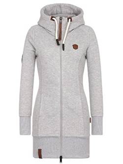 YOSICIL Damen Herbst Jacke mit Kapuze Sweatjacke Frauen Kapuzenpullover Hoodie Damen Übergangsjacke Steppjacke Frühling Herbst Parka Kapuzenjacke Sweat Mantel für Damen Oberteile mit Zipper von YOSICIL