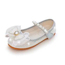 YOSICIL Mädchen Schuhe Prinzessin Glitzer Glitter Pailletten Kinder Sandalen für Cosplay Verkleidung Geburtstagsparty Weihnachten Karneval Halloween, Silber 34 von YOSICIL