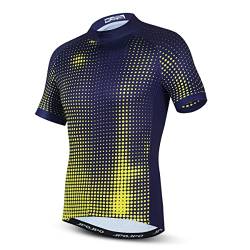 Fahrradtrikot für Herren, kurzärmeliges Mountainbike-Shirt, Fahrradbekleidung für Reiten, Radfahren, Biker, MTB, Radfahrer, BMX, Straße, U5025, L von YOUALSO