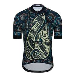 Herren-Radtrikot für den Sommer, cooles Mountainbike-Shirt, MTB-Kleidung, Biking-Ausrüstung für Rennrad, BMX, Fahrrad, S-5XL, 2HT13, 6XL von YOUALSO