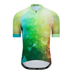 Herren-Radtrikot für den Sommer, cooles Mountainbike-Shirt, MTB-Kleidung, Biking-Ausrüstung für Rennrad, BMX, Fahrrad, S-5XL, 2HT32, L von YOUALSO