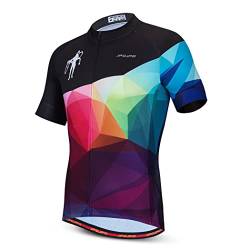 Herren-Radtrikot mit kurzen Ärmeln, Mountainbike-Shirt, Jugend-Fahrradbekleidung für Radfahren, Biker, Rennradfahrer, S-3XL, 1032, 3XL von YOUALSO