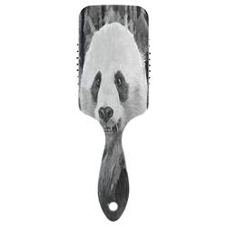 Haarbürste für Damen Mädchen, Schwarzer Panda-Druck Paddel Bürste Haarbürste Luftkissen Kamm für alle Haartypen von YOUJUNER