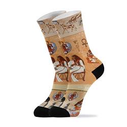 YOUJUNER Altes ägypten ägypten Herren Damen Socken Hohe Knöchel Socken Crew Lange Socken Neuheit Socken 1-Paar von YOUJUNER