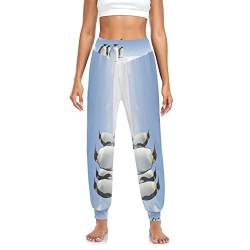 YOUJUNER Damen Tier Pinguin Haremshose Yogahose Tanzhose Jogginghose Yoga Pilates Hosen Freizeithosen Yoga Hose von YOUJUNER