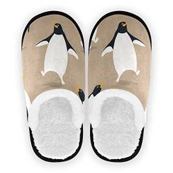 YOUJUNER Herren Damen Hausschuhe Nettes Pinguin-Muster Slippers für Frauen Kinder Unisex Warme Pantoffeln Indoor Haus Schuhe Bequeme Schlafzimmer Schuhe von YOUJUNER