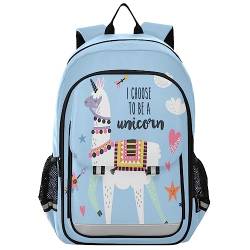 YOUJUNER Kinder Schulrucksack Süßes Lama Alpaka Schulranzen Schultasche Sporttasche Backpack für Mädchen Jungen von YOUJUNER