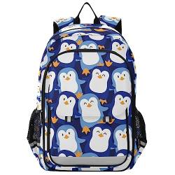 YOUJUNER Kinder Schulrucksack süßer Pinguin Schulranzen Schultasche Sporttasche Backpack für Mädchen Jungen von YOUJUNER